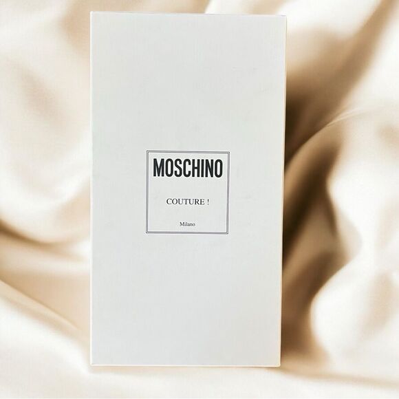 MOSCHINO Teddy Bear Stud Flats Black Ballerina Flats EU Size 40/US9.5 New in Box - Picture 10 of 10